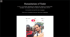 Desktop Screenshot of humanitariansoftinder.com