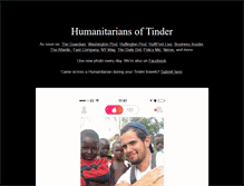 Tablet Screenshot of humanitariansoftinder.com